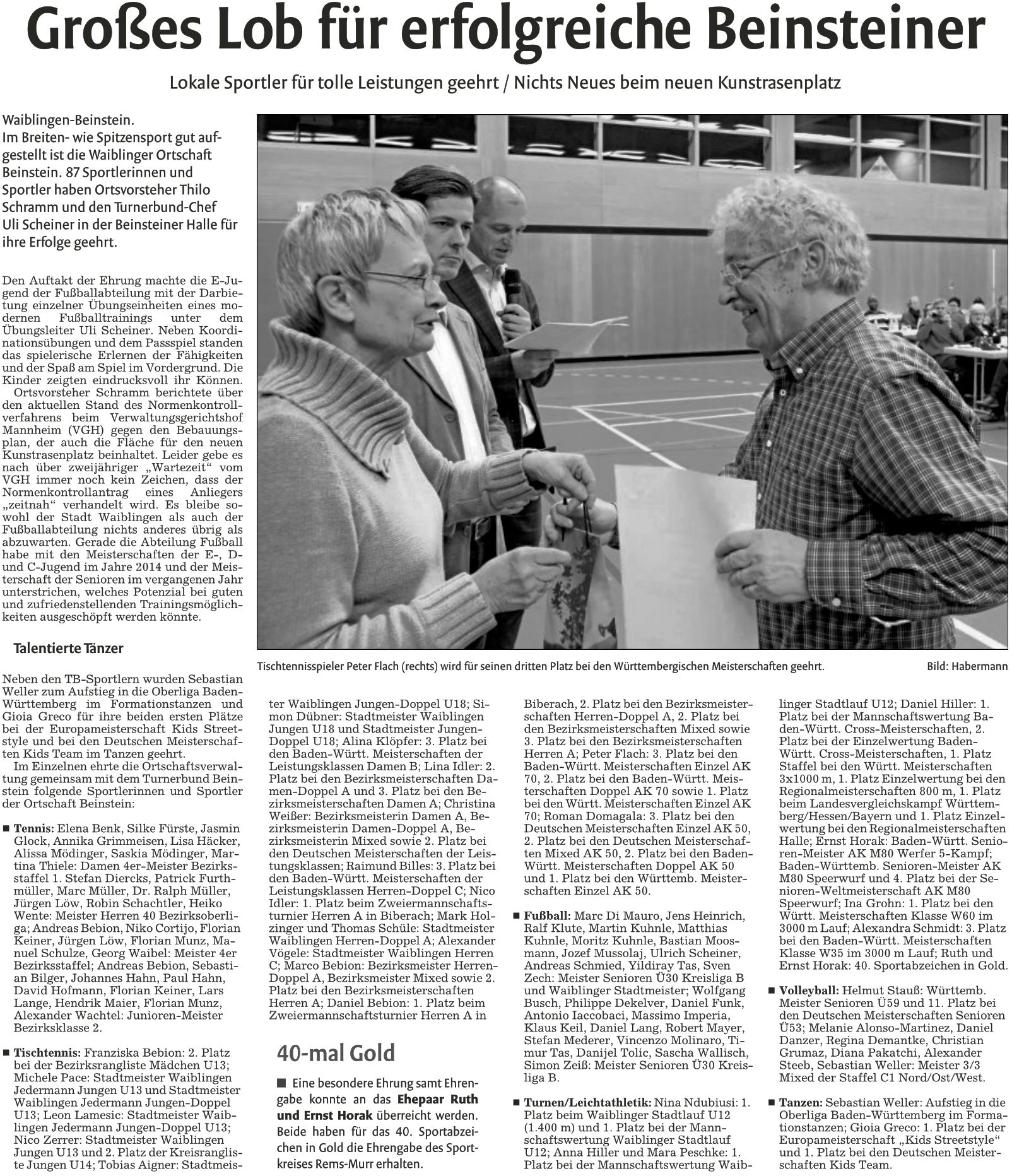 20160123 WKZ Artikel Sportlerehrung